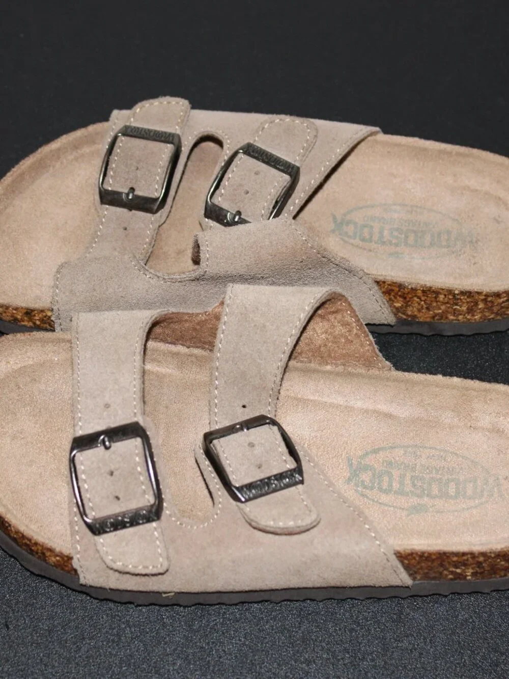 Birkenstock Sandals Youth Size 12 Sandals Brown with Black Rubber Soles